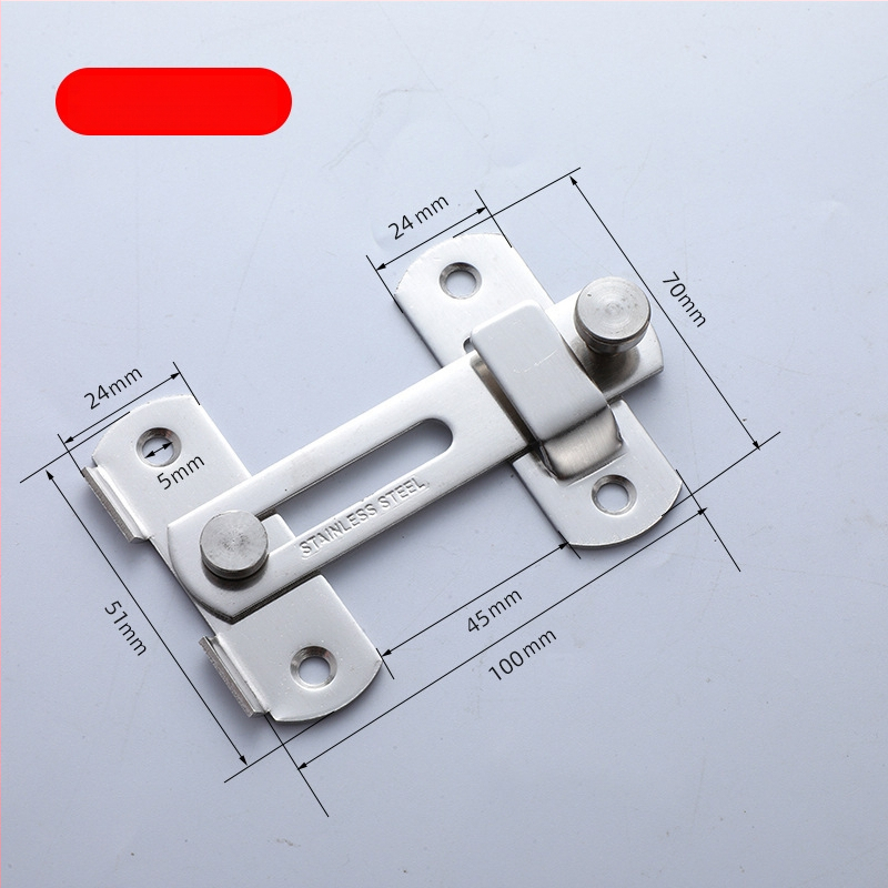 Nerūsējošā tērauda durvju aizslēdzējs 003 | mūsdienīgs vienkāršs stils, piemērots māju un vannas istabas durvīm