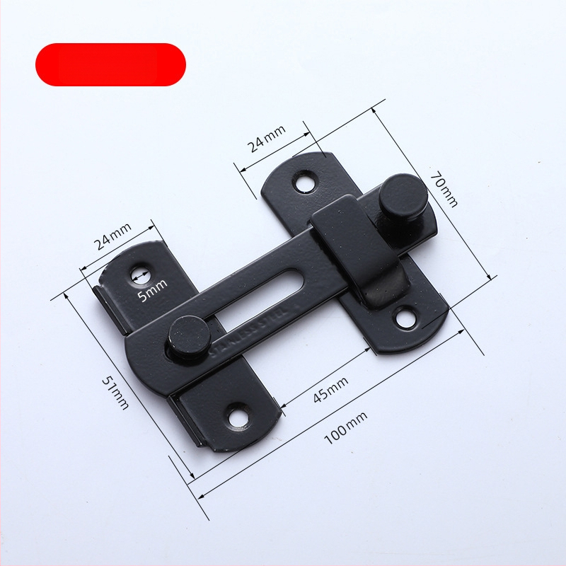 Nerūsējošā tērauda durvju aizslēdzējs 003 | mūsdienīgs vienkāršs stils, piemērots māju un vannas istabas durvīm