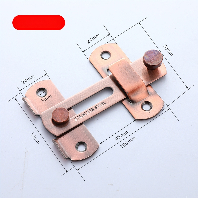Nerūsējošā tērauda durvju aizslēdzējs 003 | mūsdienīgs vienkāršs stils, piemērots māju un vannas istabas durvīm