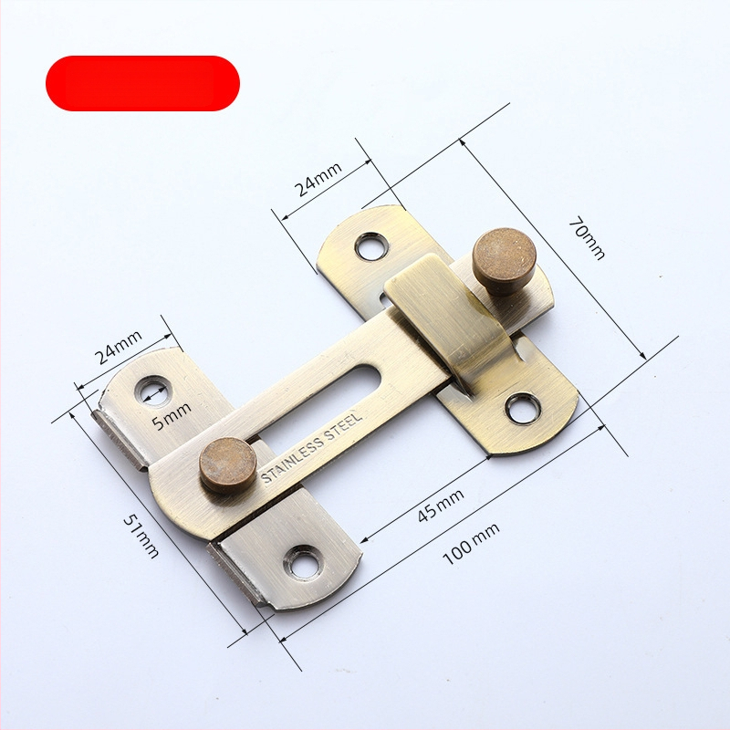 Nerūsējošā tērauda durvju aizslēdzējs 003 | mūsdienīgs vienkāršs stils, piemērots māju un vannas istabas durvīm