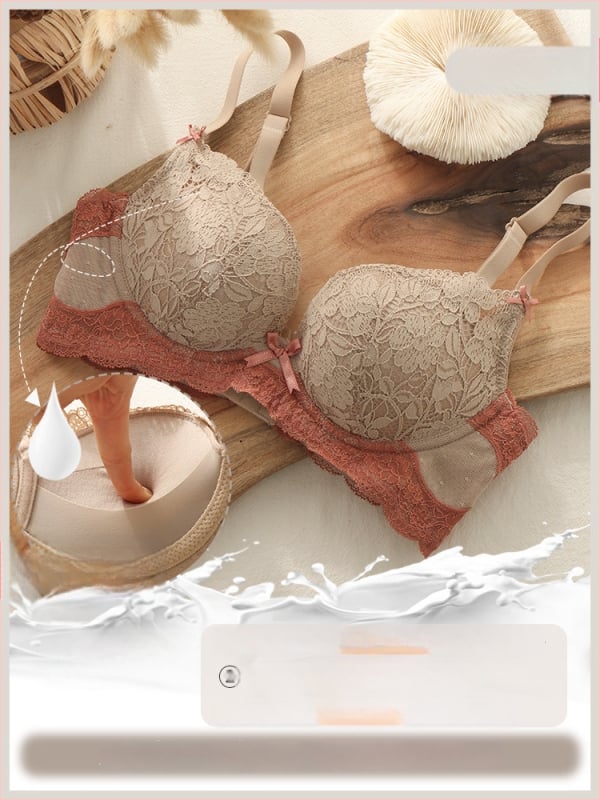 Seksi sieviešu krūšturu komplekts, bez stieņa, 3/4 kauss, augšējā atbalsta, regulējamas siksnas, mežģīne