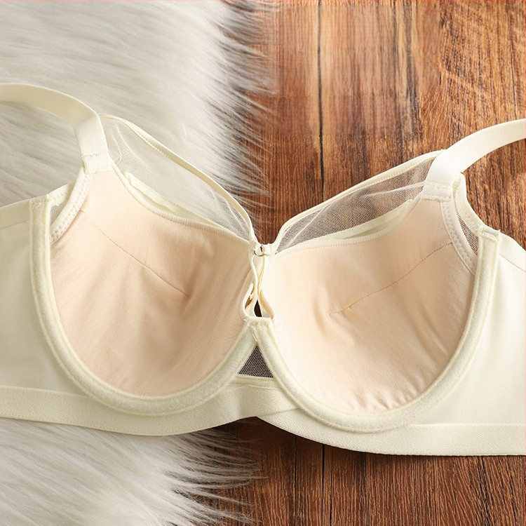 Kokvilnas krūštura komplekts | 3/4 kausi, augšējā daļa plāna, apakšējā daļa bieza | fiksētas dubultās siksnas | mugurējā aizdare ar trim āķu rindām