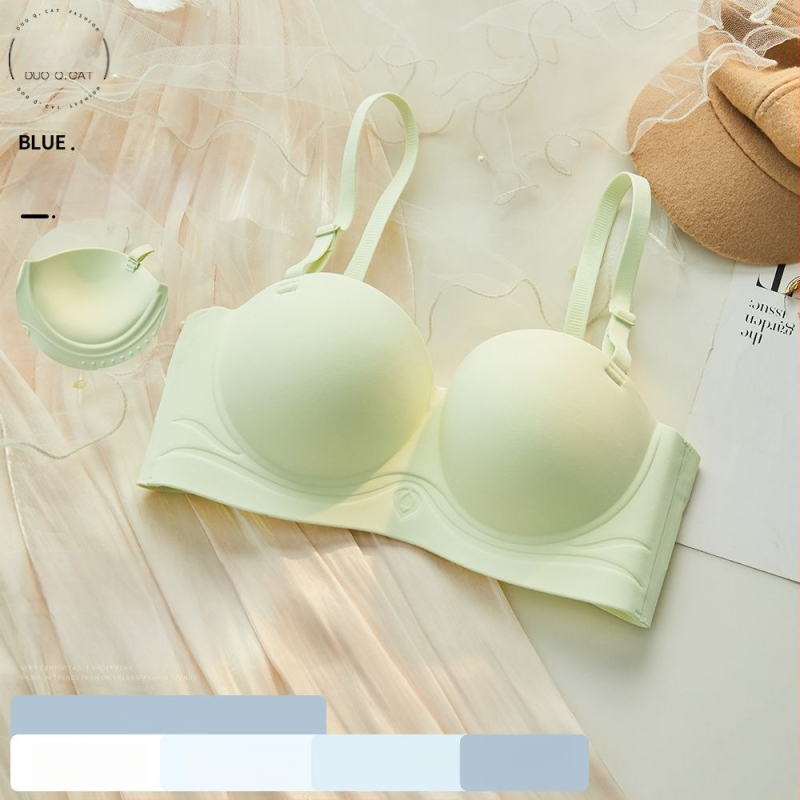 Bez siksniņām krūšturis mazām krūtīm, push-up, bez šuvēm, elpojošs neilons