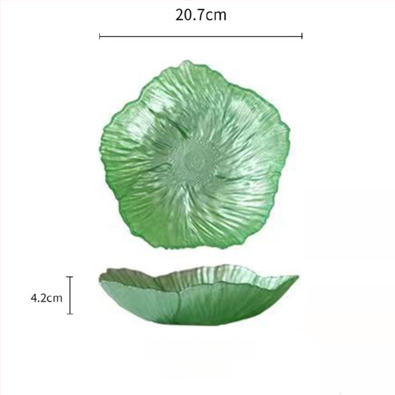 Jinghui γυάλινο πιάτο φρούτων – Nordic Wind στυλ, Πρώτης κατηγορίας ποιότητα, Απλό στυλ