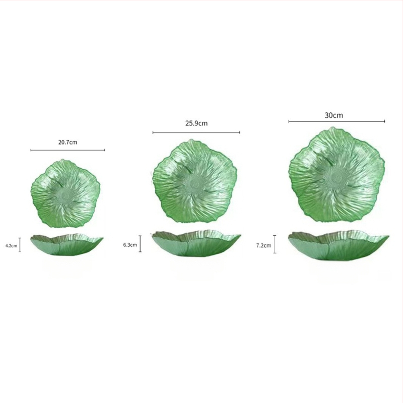 Jinghui γυάλινο πιάτο φρούτων – Nordic Wind στυλ, Πρώτης κατηγορίας ποιότητα, Απλό στυλ