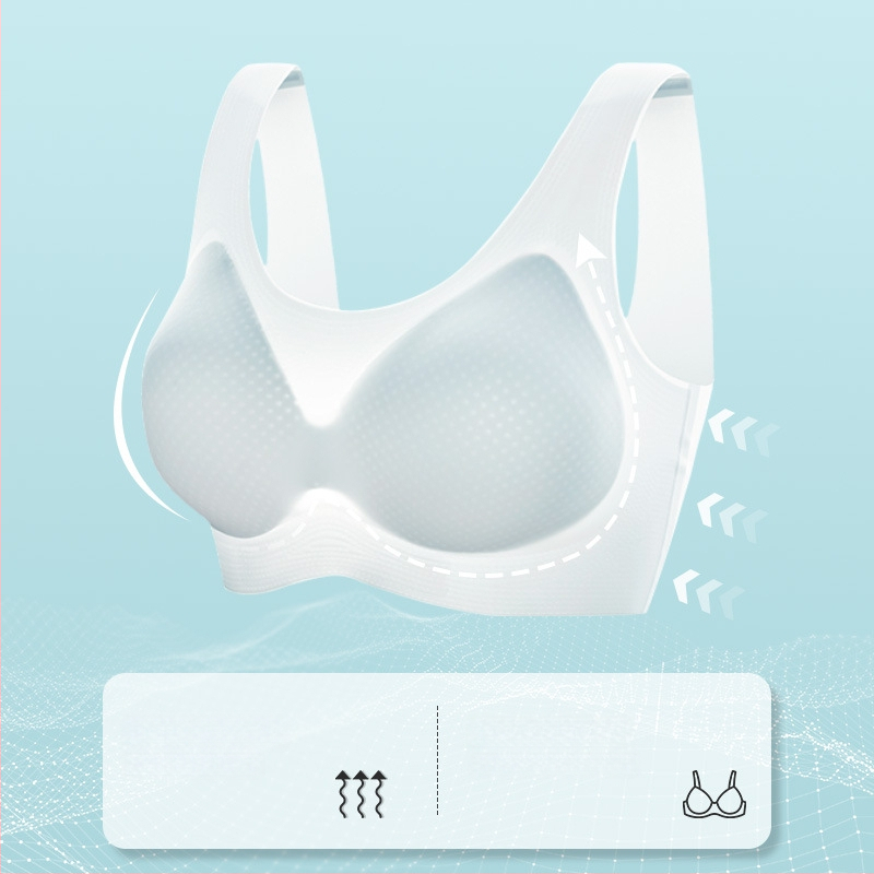 Yixingyao Bezšuvju krūšturis bez stieples, viengabala dizains, 3/4 kauss, plāns veidots kauss, neilons ar elastāna oderi