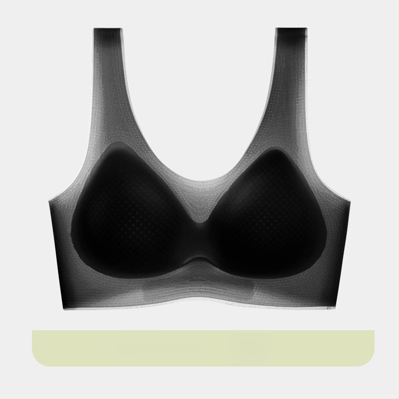 Yixingyao Bezšuvju krūšturis bez stieples, viengabala dizains, 3/4 kauss, plāns veidots kauss, neilons ar elastāna oderi