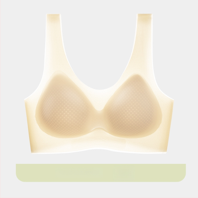 Yixingyao Bezšuvju krūšturis bez stieples, viengabala dizains, 3/4 kauss, plāns veidots kauss, neilons ar elastāna oderi