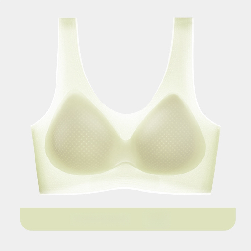 Yixingyao Bezšuvju krūšturis bez stieples, viengabala dizains, 3/4 kauss, plāns veidots kauss, neilons ar elastāna oderi