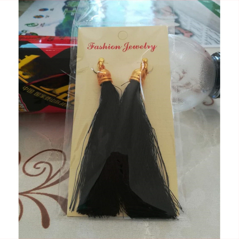 Auskaru pūciņām meitenēm - garas pūciņas, no plastmasas/rezinā, bērnu rotaslietas Nepāles stilā, pielāgojami