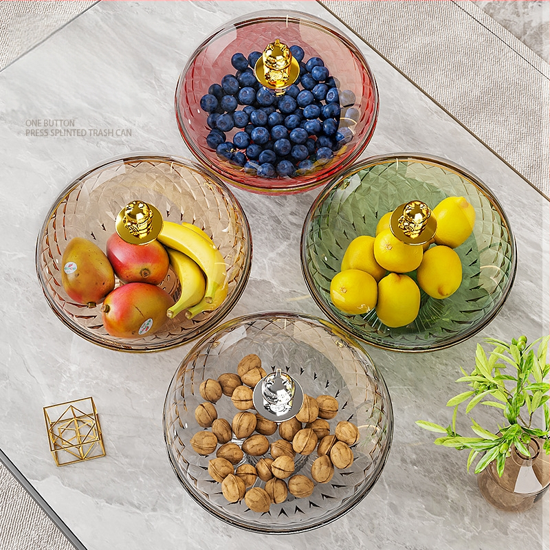 Плодова чиния с капак, запечатана и защита от прах, пластмасова; марка Other Homes; стил лайт лукс и ретро