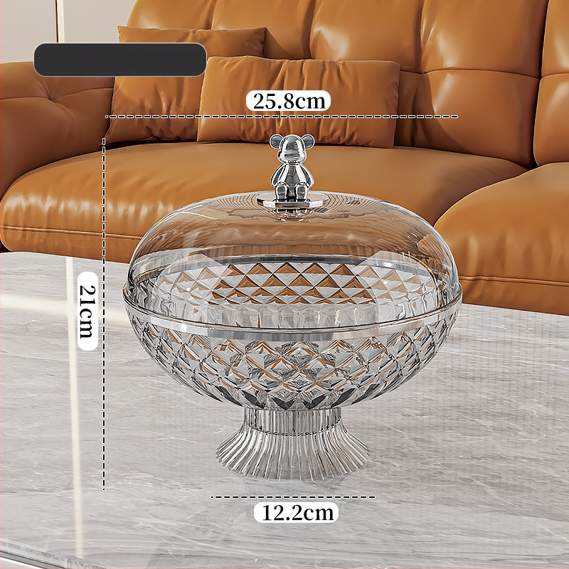 Плодова чиния с капак, запечатана и защита от прах, пластмасова; марка Other Homes; стил лайт лукс и ретро