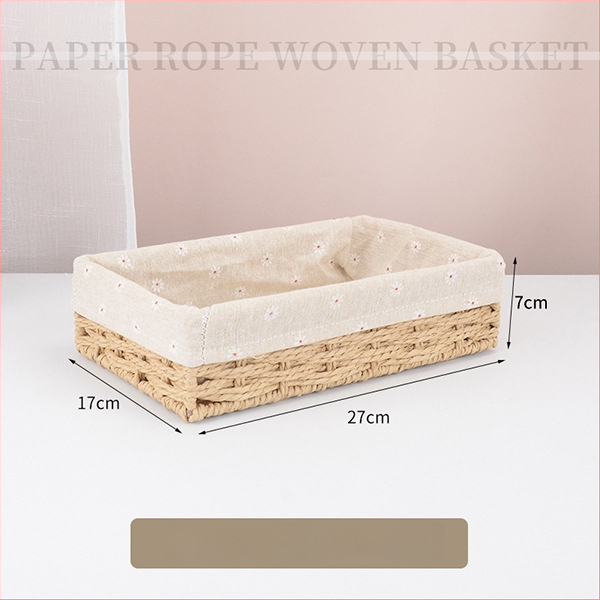 Plietots uzglabāšanas grozs galda lietošanai, papīra auklas dizains, modelis 126, mūsdienīgs minimālisma stils