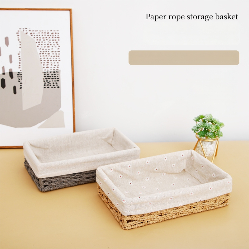 Plietots uzglabāšanas grozs galda lietošanai, papīra auklas dizains, modelis 126, mūsdienīgs minimālisma stils