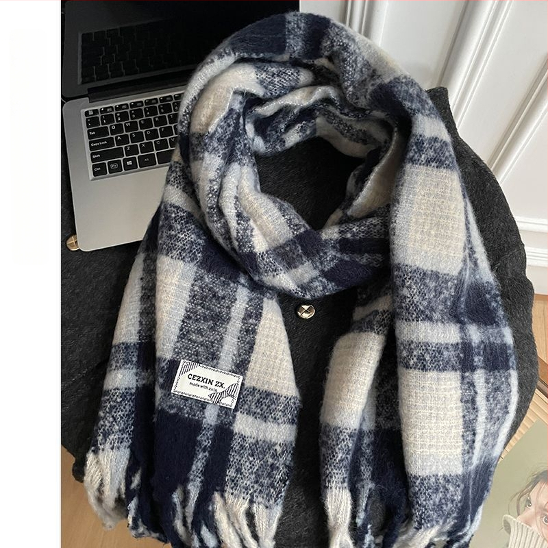 Mohēras šalle, warp-knit adījums, vienkrāsains raksts, saglabā siltumu, pavasara stils