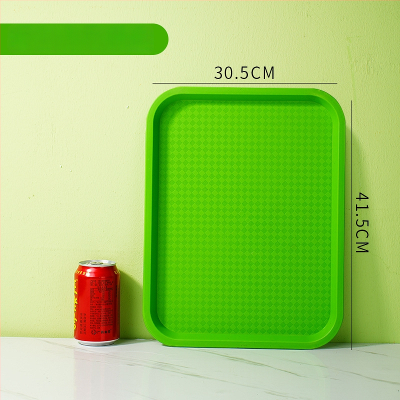 Gyorséttermi tálca, műanyag, négyzet alakú, egyszerű mintázat, modern minimalista stílus, logóval