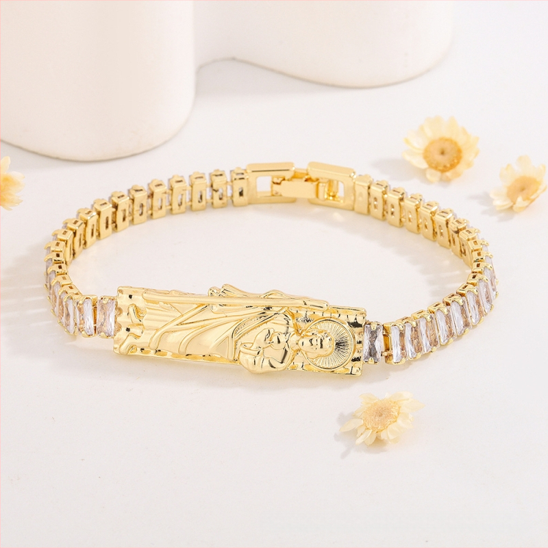 Ruiluoxi vara rokassprādze ar elektroplēšanu, karikatūru tēlu dizains, universāls stils