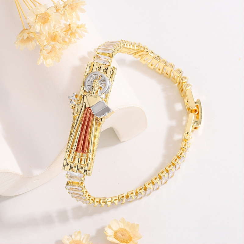 Ruiluoxi vara rokassprādze ar elektroplēšanu, karikatūru tēlu dizains, universāls stils