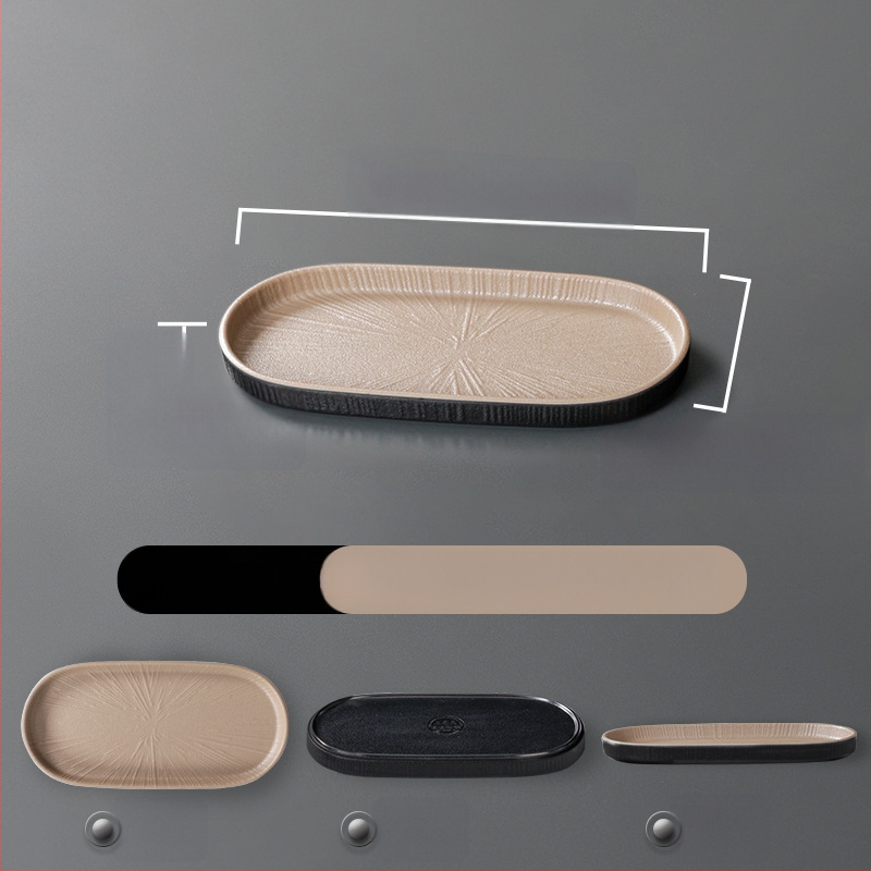 Ristkülikukujuline melamiinist taldrik, portselaniimitatsioon, ühtlane värv, glasuurviimistlus, mikrolainahjuga ei sobi