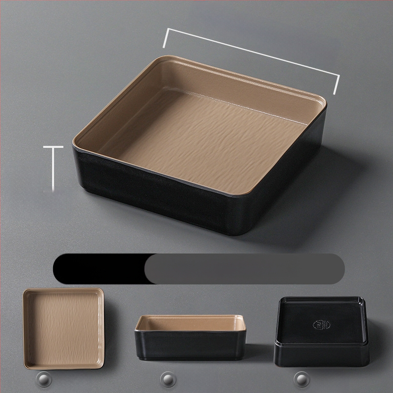 Ristkülikukujuline melamiinist taldrik, portselaniimitatsioon, ühtlane värv, glasuurviimistlus, mikrolainahjuga ei sobi