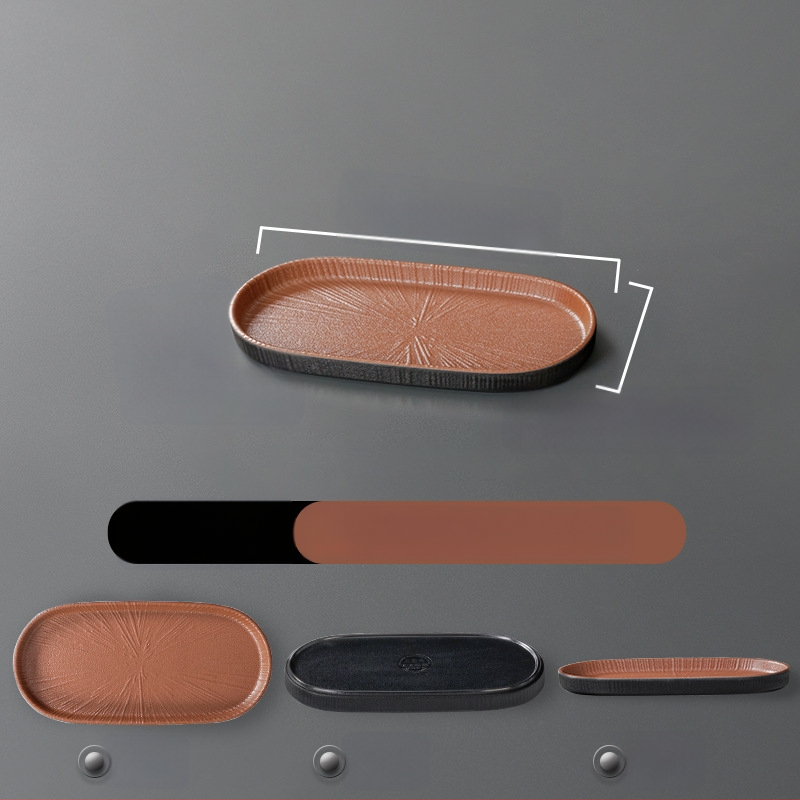 Ristkülikukujuline melamiinist taldrik, portselaniimitatsioon, ühtlane värv, glasuurviimistlus, mikrolainahjuga ei sobi