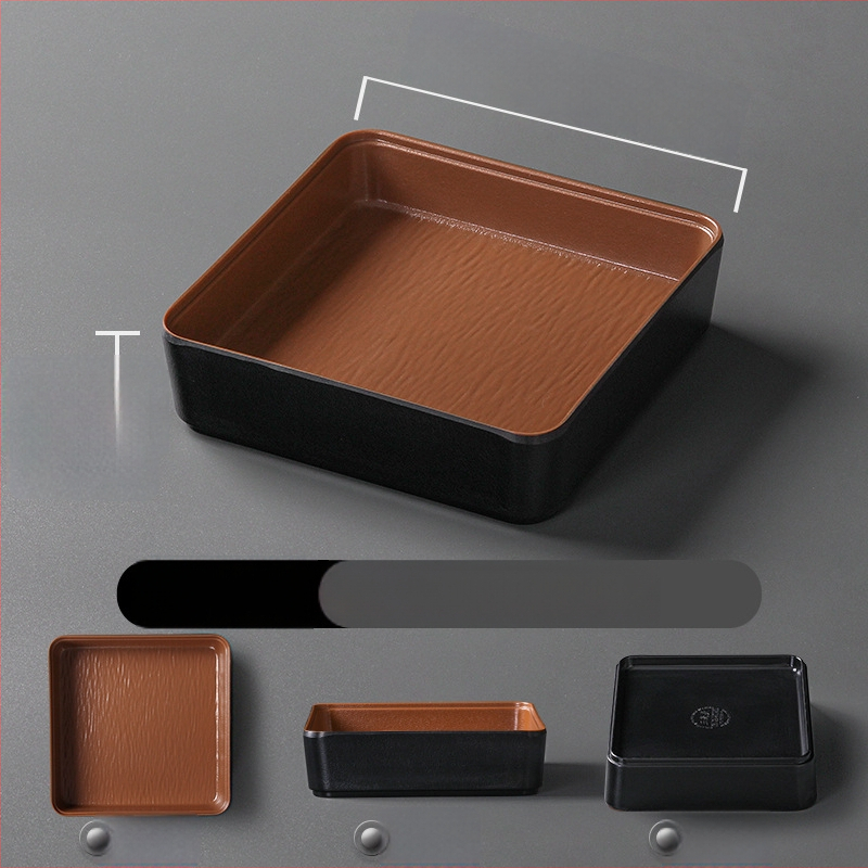 Ristkülikukujuline melamiinist taldrik, portselaniimitatsioon, ühtlane värv, glasuurviimistlus, mikrolainahjuga ei sobi