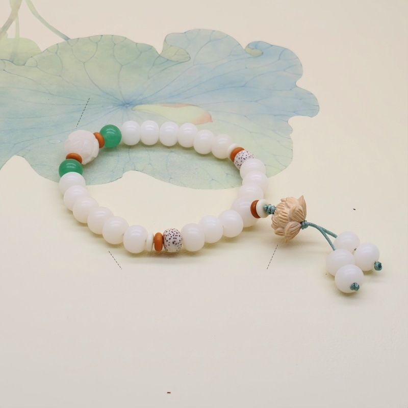 Bodhi juure käevõru – Bodhi seemned, etniline stiil, poleeritud viimistlus