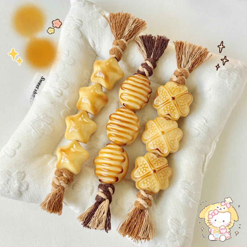 Käsitööline budistlike helmeste ripats Ivory Fruitist, Uus Hiina stiil, Graveerimine, Käsitöö ja Poleerimine