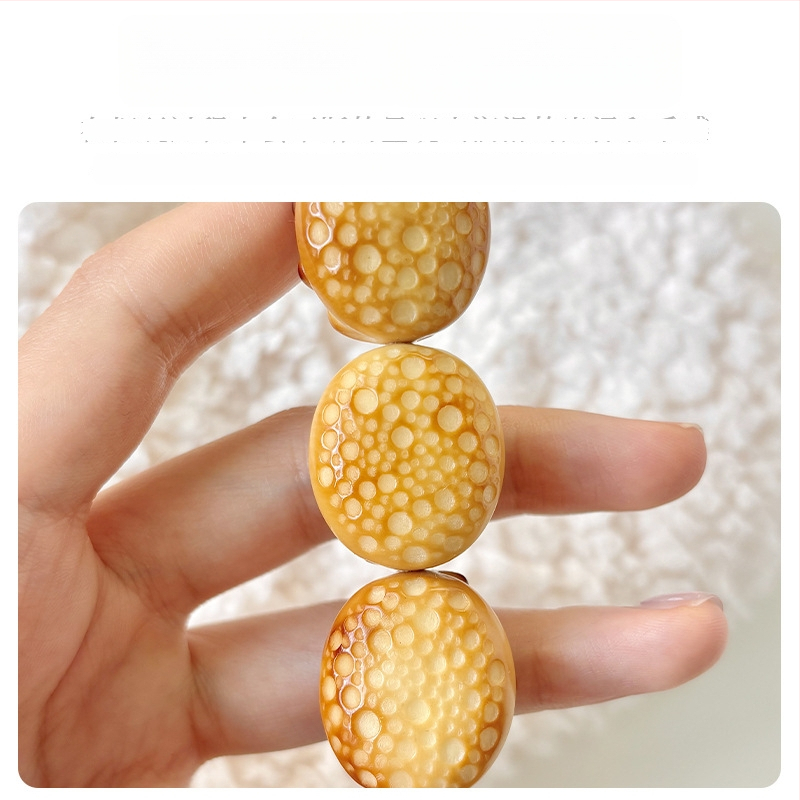 Käsitööline budistlike helmeste ripats Ivory Fruitist, Uus Hiina stiil, Graveerimine, Käsitöö ja Poleerimine