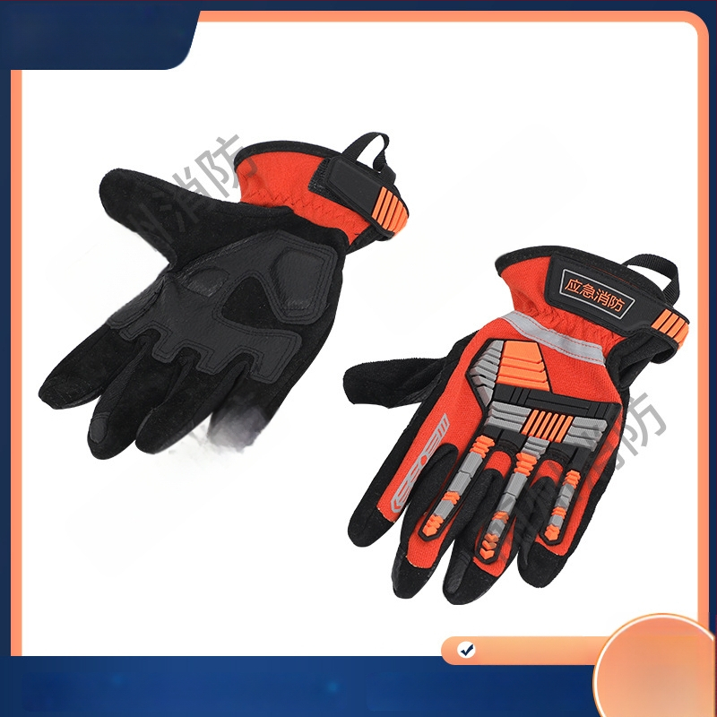 Ugunsdzēsēju cimdi no aramīda, liesmu izturība, augstas temperatūras aizsardzība glābšanas darbos