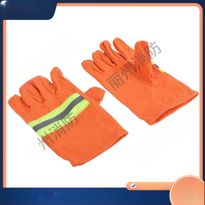 Ugunsdzēsēju cimdi no aramīda, liesmu izturība, augstas temperatūras aizsardzība glābšanas darbos