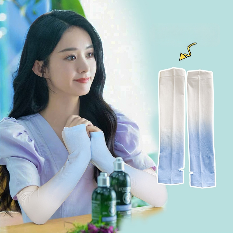 Ръкавчета за UV защита от ледена коприна за лято – за шофиране и каране, основна тъкан: найлон, ледена коприна 81-95%