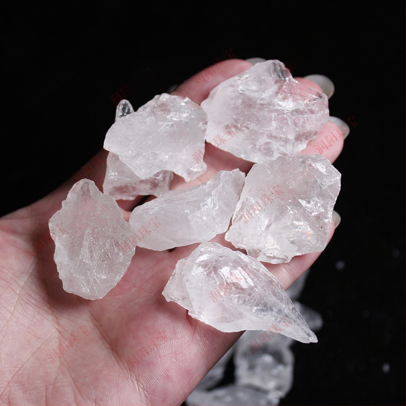 Runyangshi Looduslik Kristall Energia Kivi — Dekoratiivne Geomeetriline Toorkivi, PP Kotiga Pakkimine