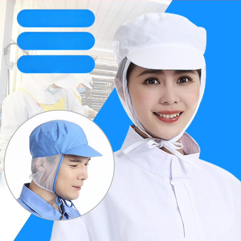 Võrk töömüts, puuvillane, lihtne kudumine, kupolitaoline ülaosa, lühike äär