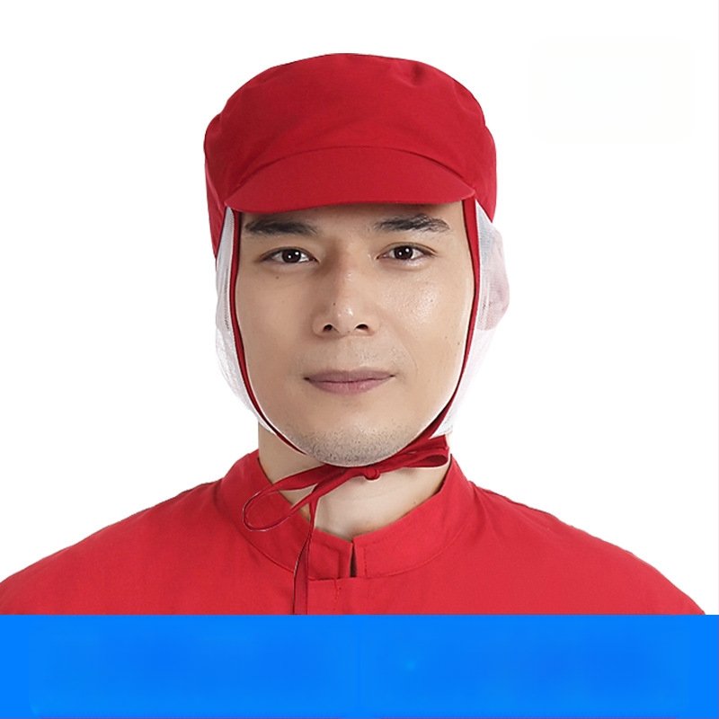 Võrk töömüts, puuvillane, lihtne kudumine, kupolitaoline ülaosa, lühike äär