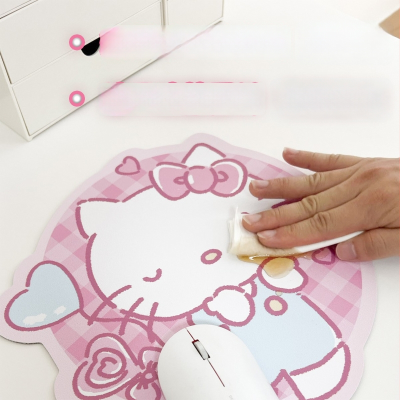 Мишка подложка от кожа, двустранна анти-изплъзваща, персонализирана по изображение, с лого