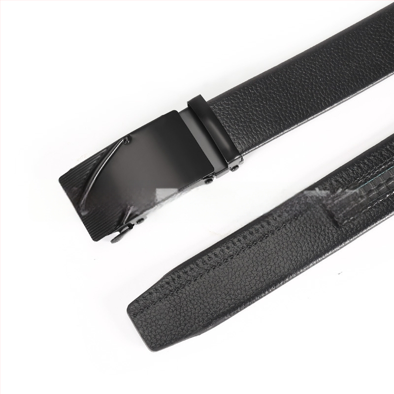 Vyriška juosta iš dirbtinės odos su automatine geležies sagtimi, plotis 2-4 cm, verslo stilius