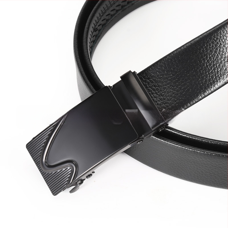 Vyriška juosta iš dirbtinės odos su automatine geležies sagtimi, plotis 2-4 cm, verslo stilius