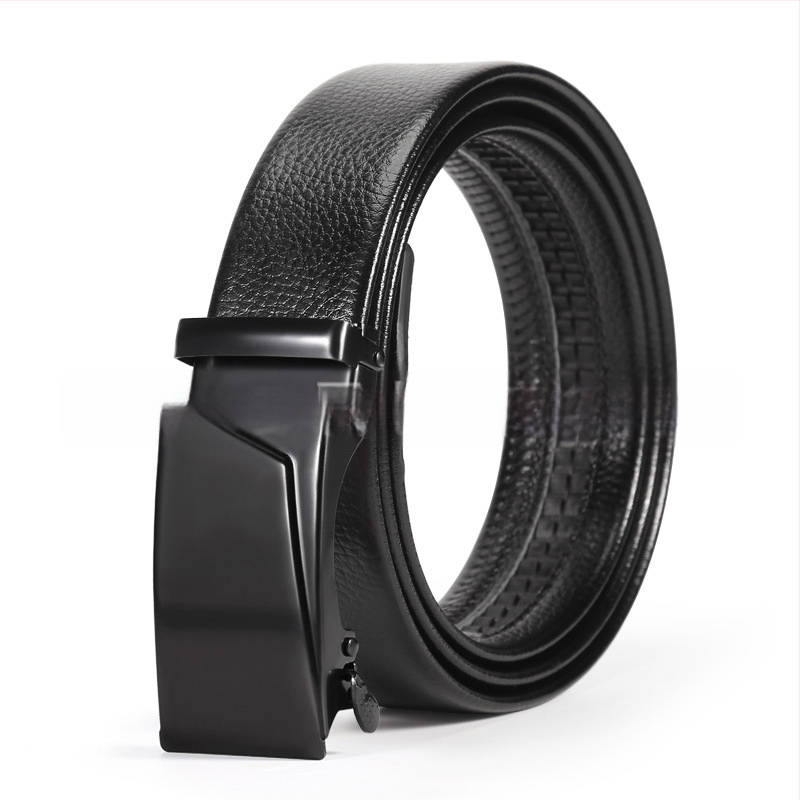 Vyriška juosta iš dirbtinės odos su automatine geležies sagtimi, plotis 2-4 cm, verslo stilius