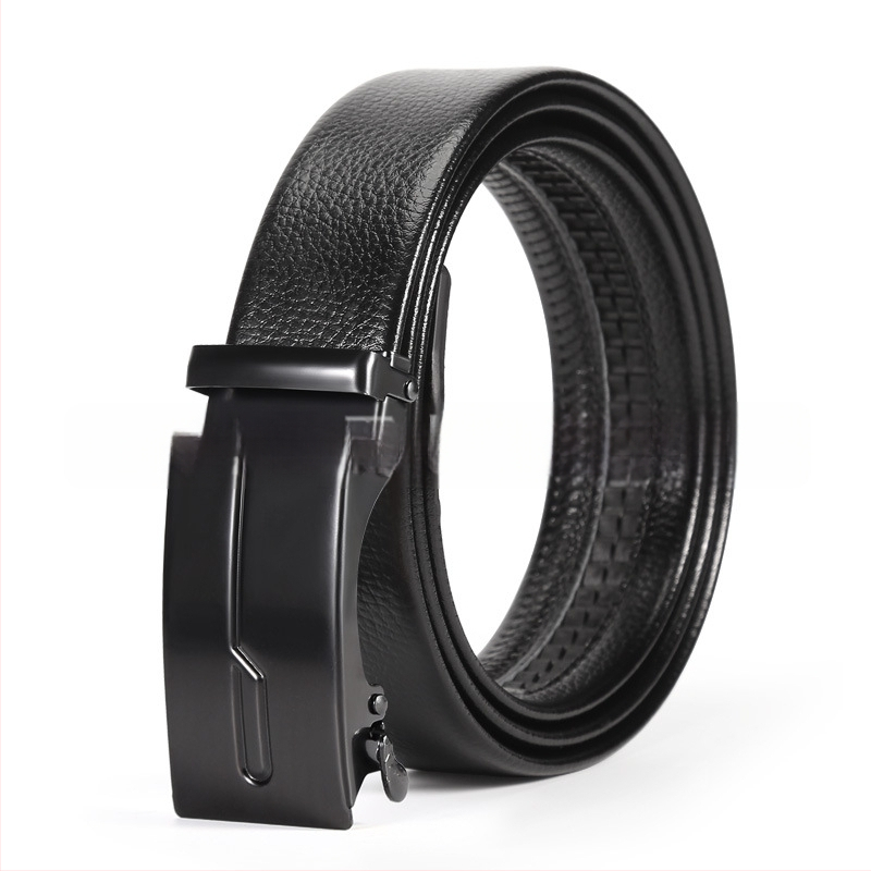 Vyriška juosta iš dirbtinės odos su automatine geležies sagtimi, plotis 2-4 cm, verslo stilius