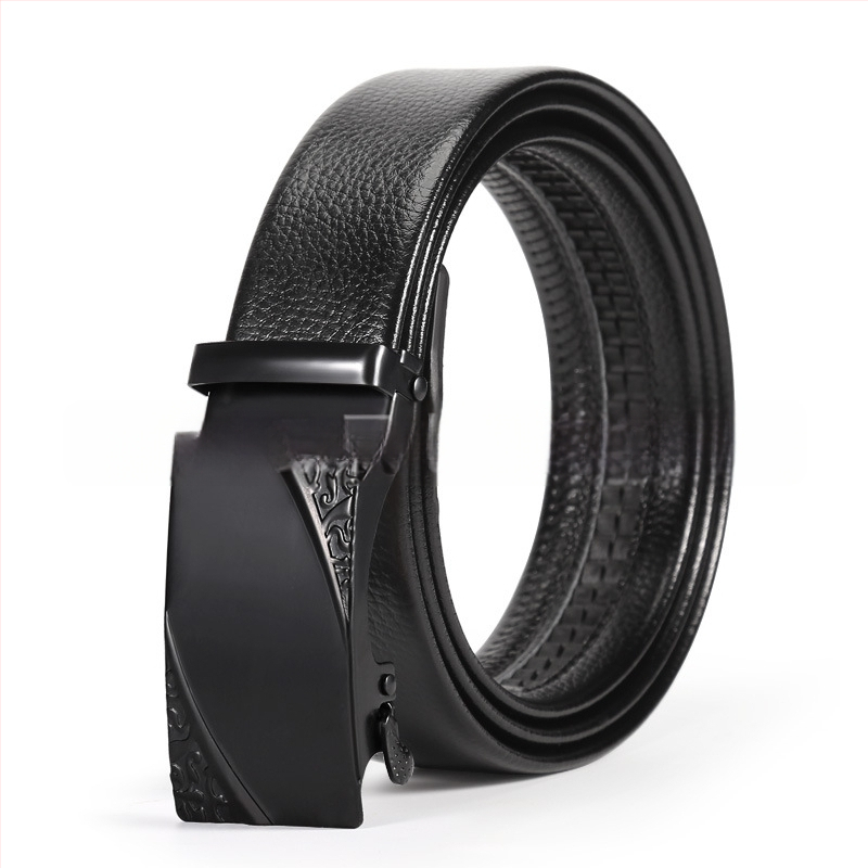 Vyriška juosta iš dirbtinės odos su automatine geležies sagtimi, plotis 2-4 cm, verslo stilius