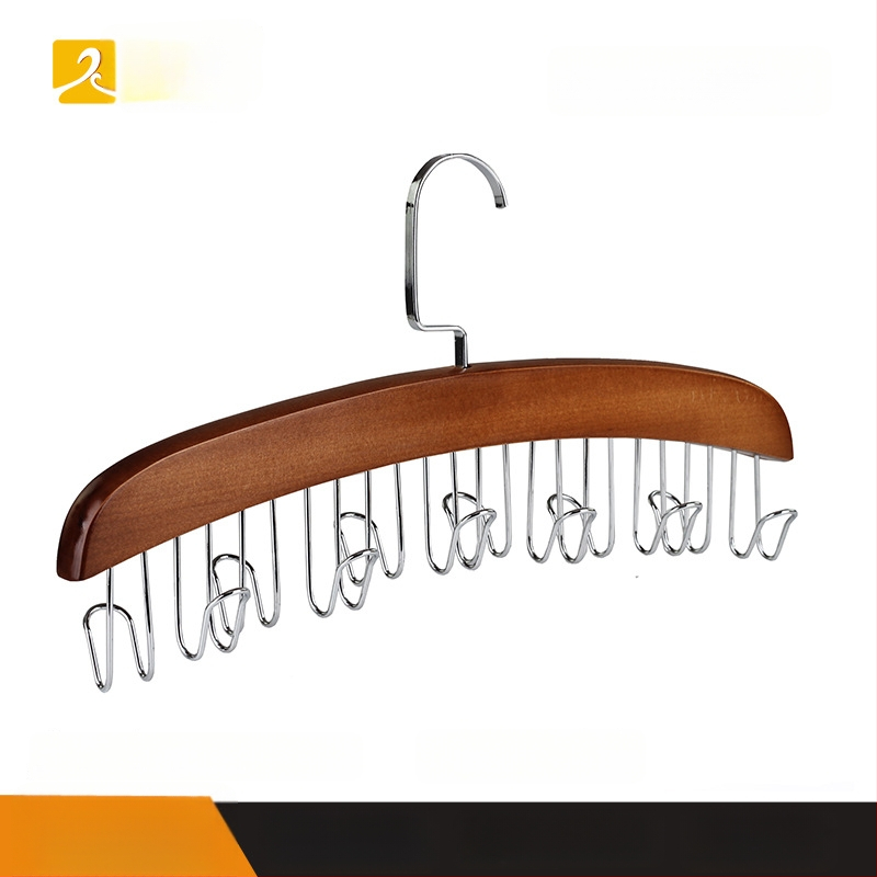 Puidust vööhoidik, mitmekülgne – sobib ka sallide hoidmiseks, kaasaegne minimalistlik stiil, metallkonksud