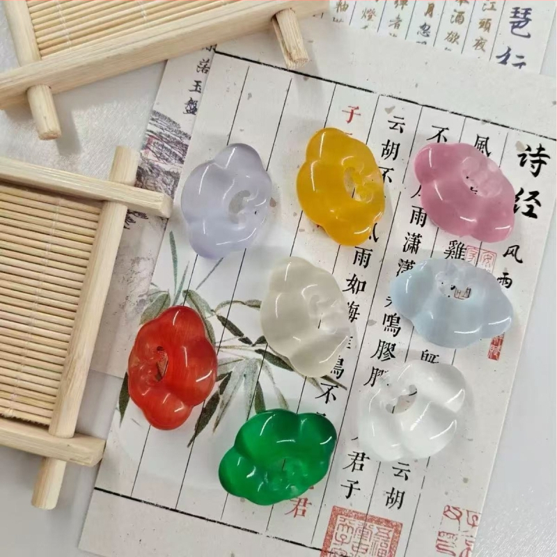 Kakla ķēde ar kaķa acs akmeni, Ruyi Xiangyun aizdare, koncentriska aizdare, pulēta, Yiwu, rudens 2025