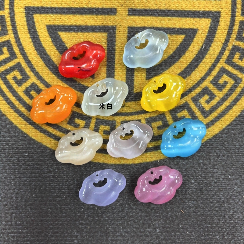 Kakla ķēde ar kaķa acs akmeni, Ruyi Xiangyun aizdare, koncentriska aizdare, pulēta, Yiwu, rudens 2025