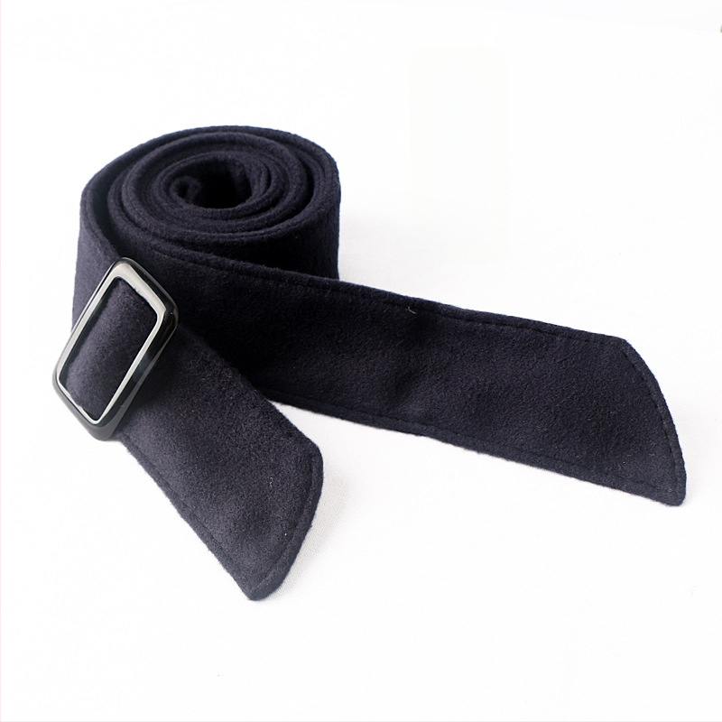 Dvigubos pusės vilnos moteriška juosta – platus diržas su kaspinu palto, Korejos stiliaus madingas aksesuaras; Medžiaga: Vilna; Sagties medžiaga: Plastikas; Užsegimas: Automatinis; Plotis: >4 cm; Stilius: Madinga kasdienybė