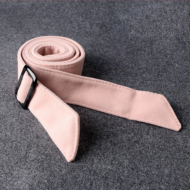 Dvigubos pusės vilnos moteriška juosta – platus diržas su kaspinu palto, Korejos stiliaus madingas aksesuaras; Medžiaga: Vilna; Sagties medžiaga: Plastikas; Užsegimas: Automatinis; Plotis: >4 cm; Stilius: Madinga kasdienybė