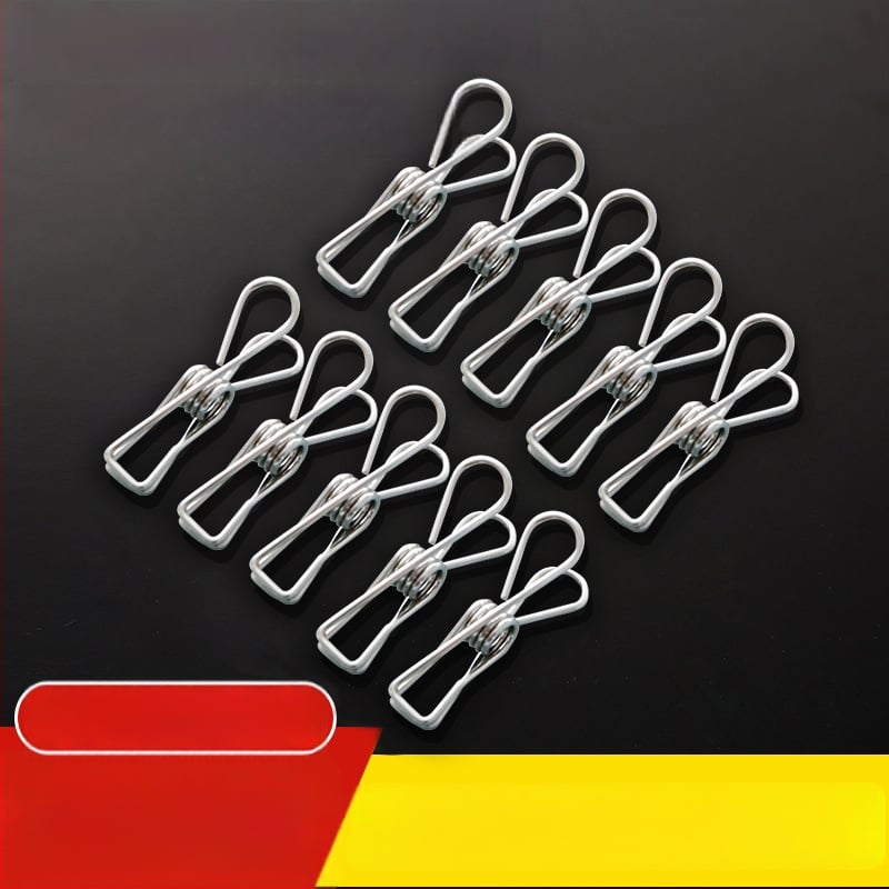 Nerūsējošā tērauda žāvēšanas skava, vēja izturīgs drēbju klips, universāls lietošanai