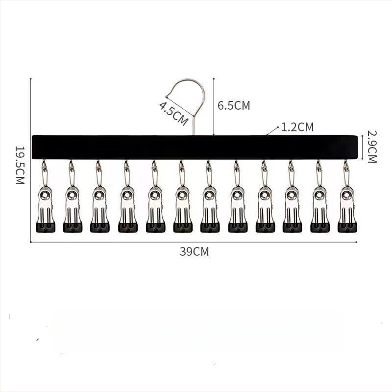Дървени клипове за съхранение – 10 или 12 щипки, за бельо, чорапи и дрехи, стил модерна простота