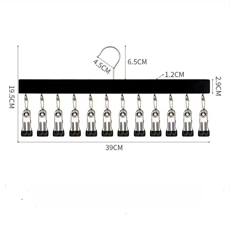 Дървени клипове за съхранение – 10 или 12 щипки, за бельо, чорапи и дрехи, стил модерна простота