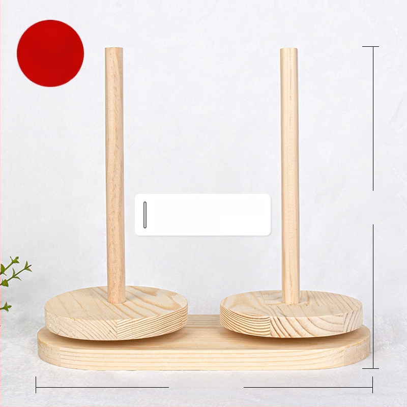 Навивател за вълнена прежда със въртяща се дървена рамка – ръчно изработено, минималистичен стил, без внос